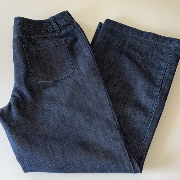Chico’s Platinum Denim Wide Leg Jeans Chico’s Size 1.5/Medium/Size 10 - Picture 7 of 8